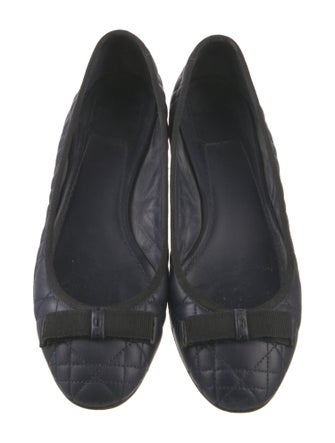Christian Dior Cannage Pattern Leather Flats