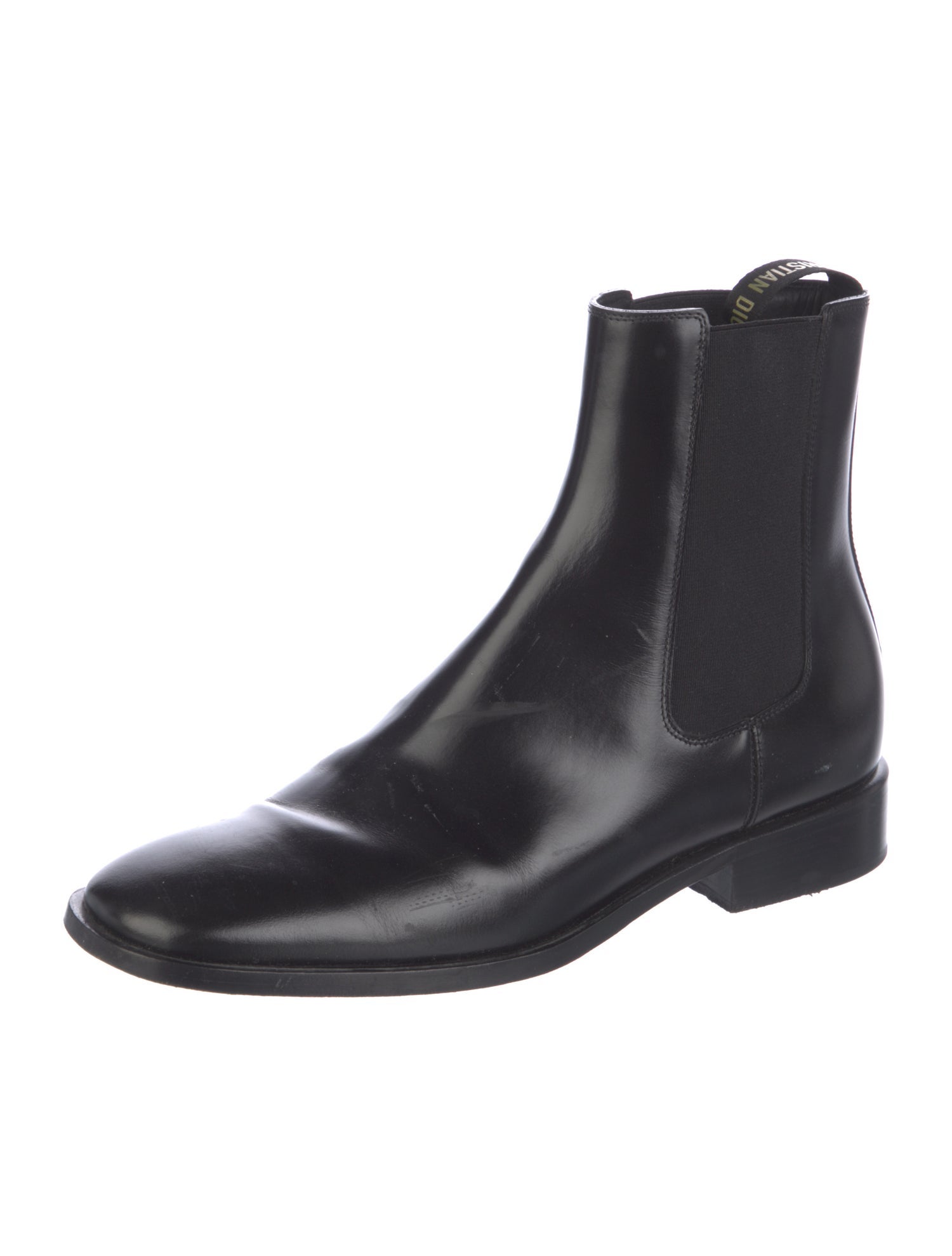 Christian Dior Patent Leather Chelsea Boots