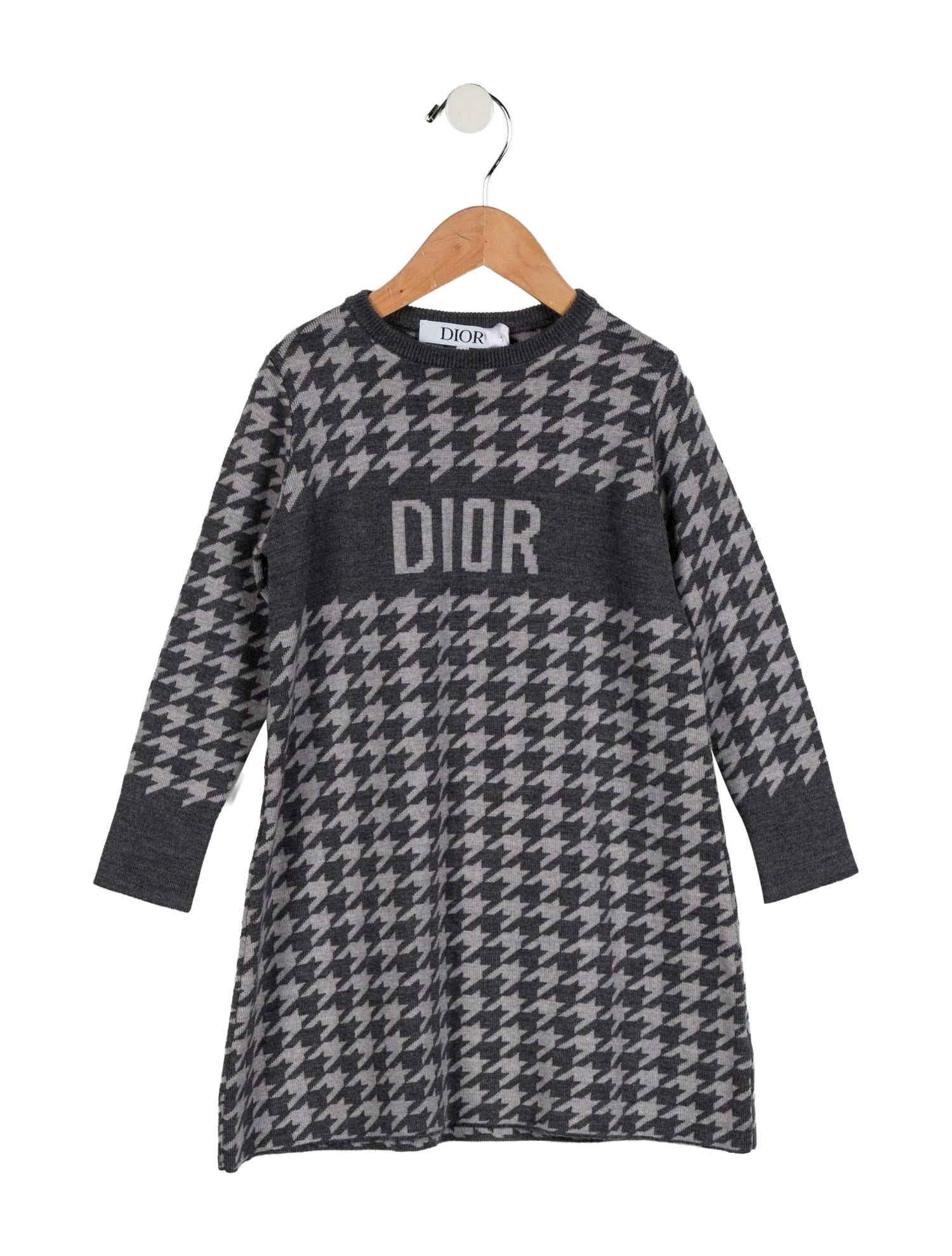 Christian Dior toddler girls; grey dress