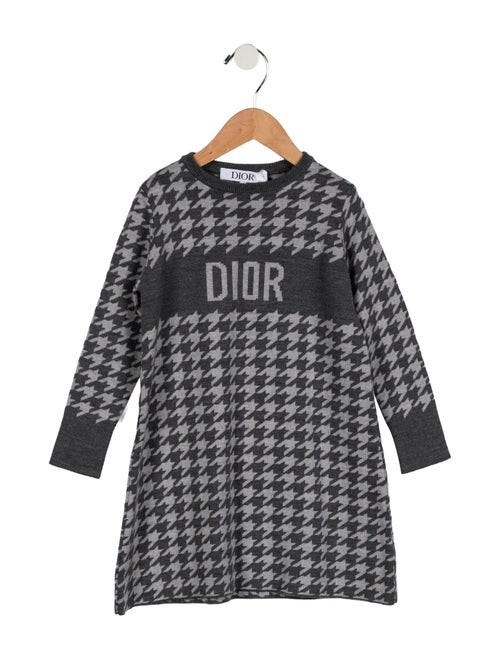 Christian Dior toddler girls; grey dress