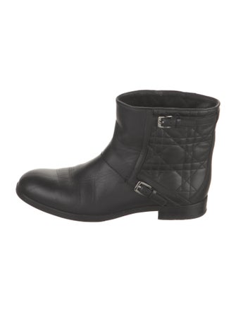 Christian Dior City Cannage Moto boot Cannage Pattern Moto Boots