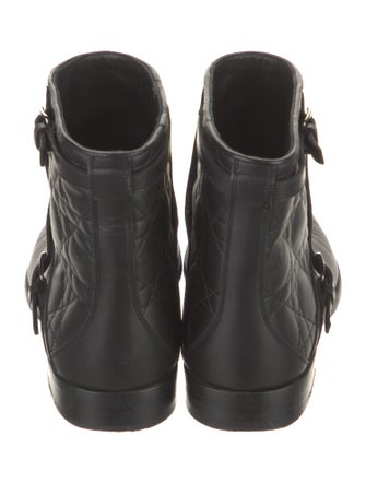 Christian Dior City Cannage Moto boot Cannage Pattern Moto Boots