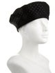 Christian Dior Cotton Beret w/ Crystal Embellishments