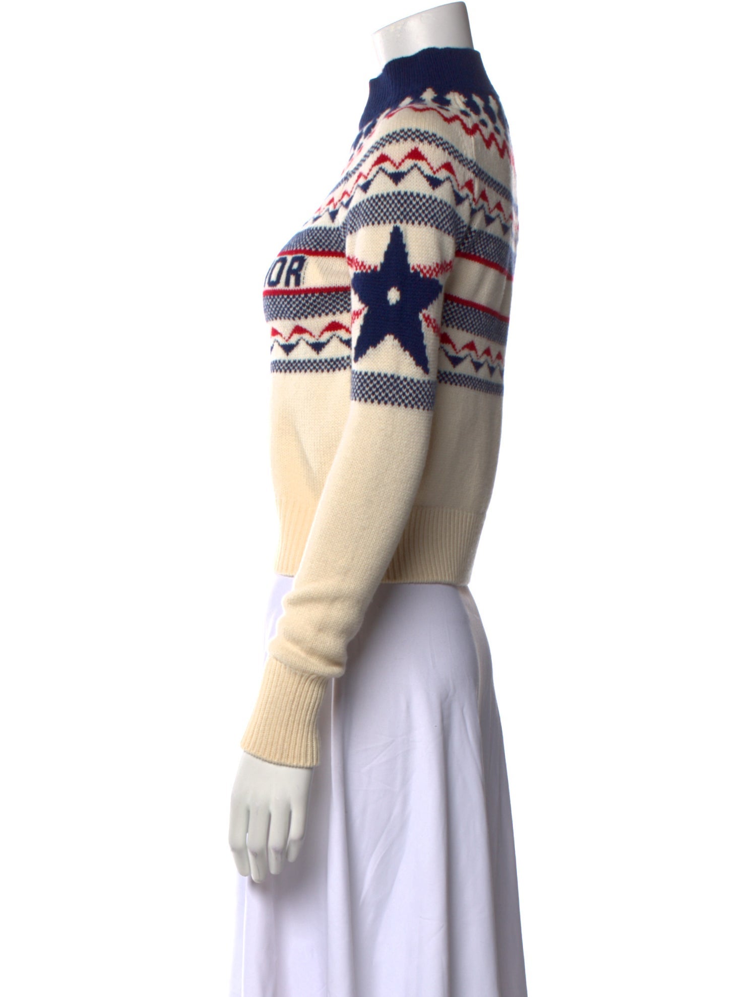 Christian Dior Virgin Wool Printed Sweater