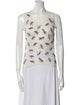 Christian Dior Printed Scoop Neck Sweater