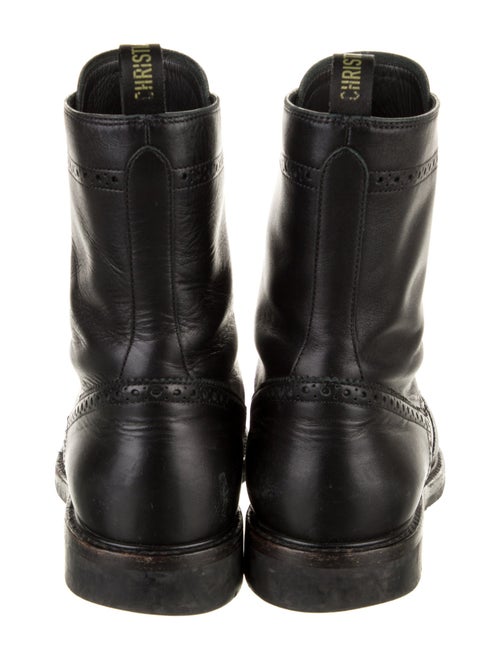 Christian Dior Diorunit Leather Combat Boots