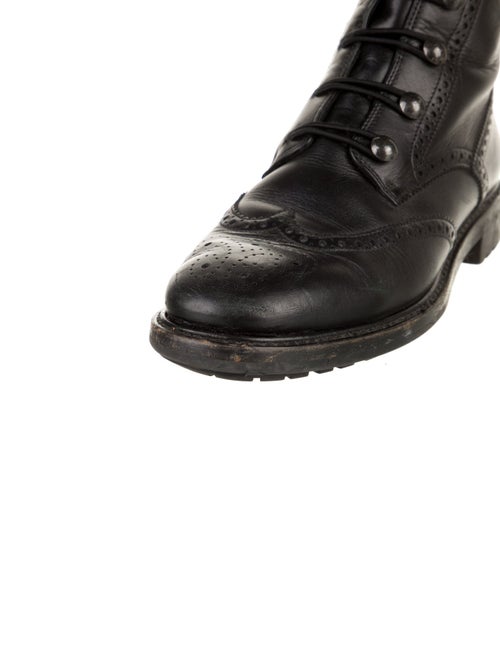 Christian Dior Diorunit Leather Combat Boots