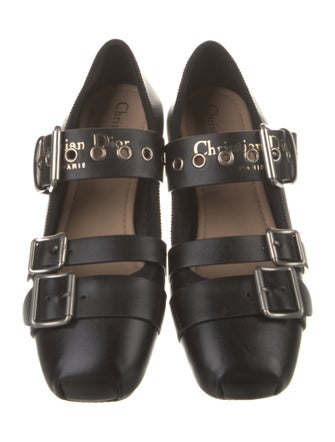 Christian Dior Punk Leather Mary Jane Flats