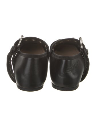 Christian Dior Punk Leather Mary Jane Flats