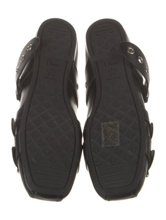 Christian Dior Punk Leather Mary Jane Flats