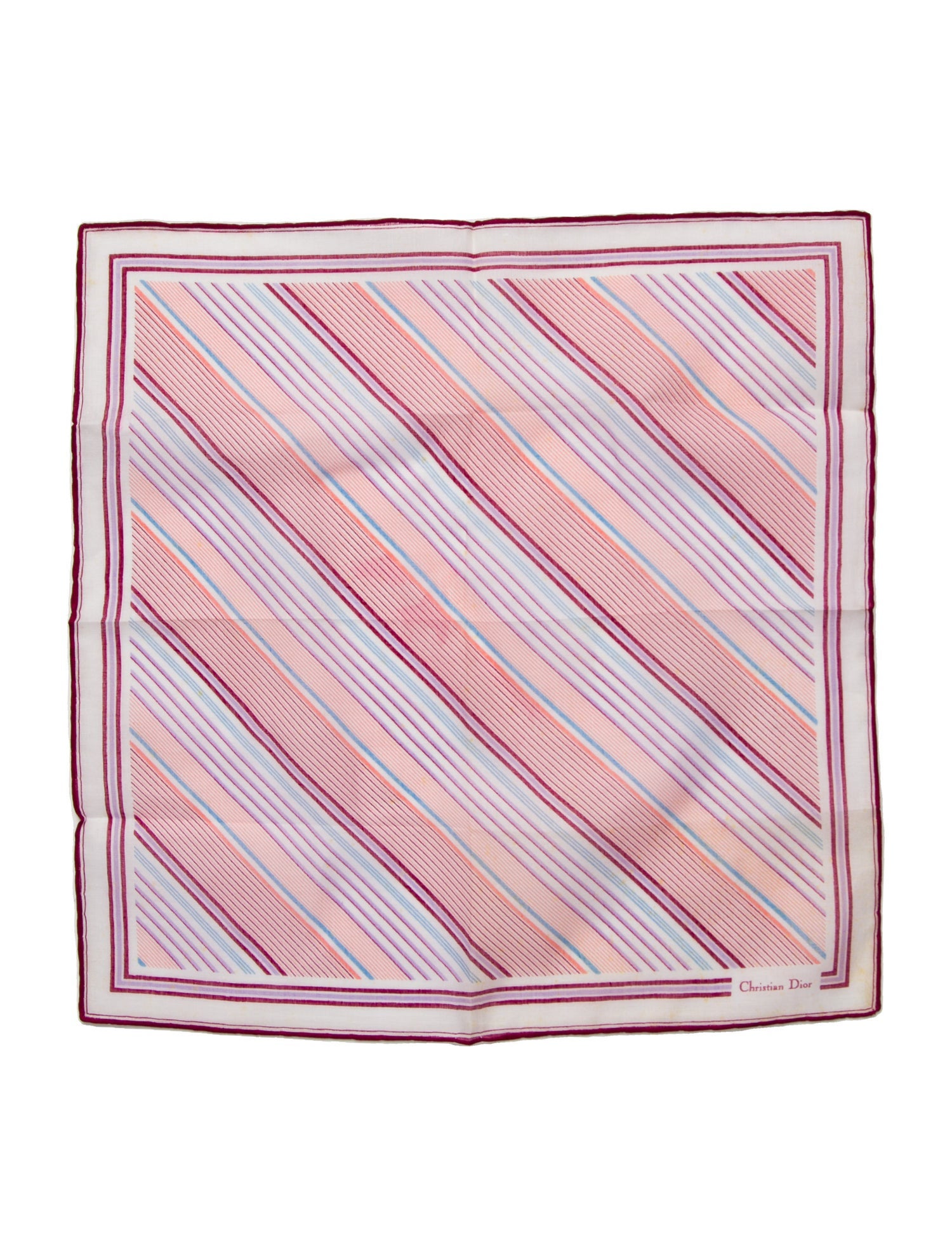 Christian Dior Striped Scarf