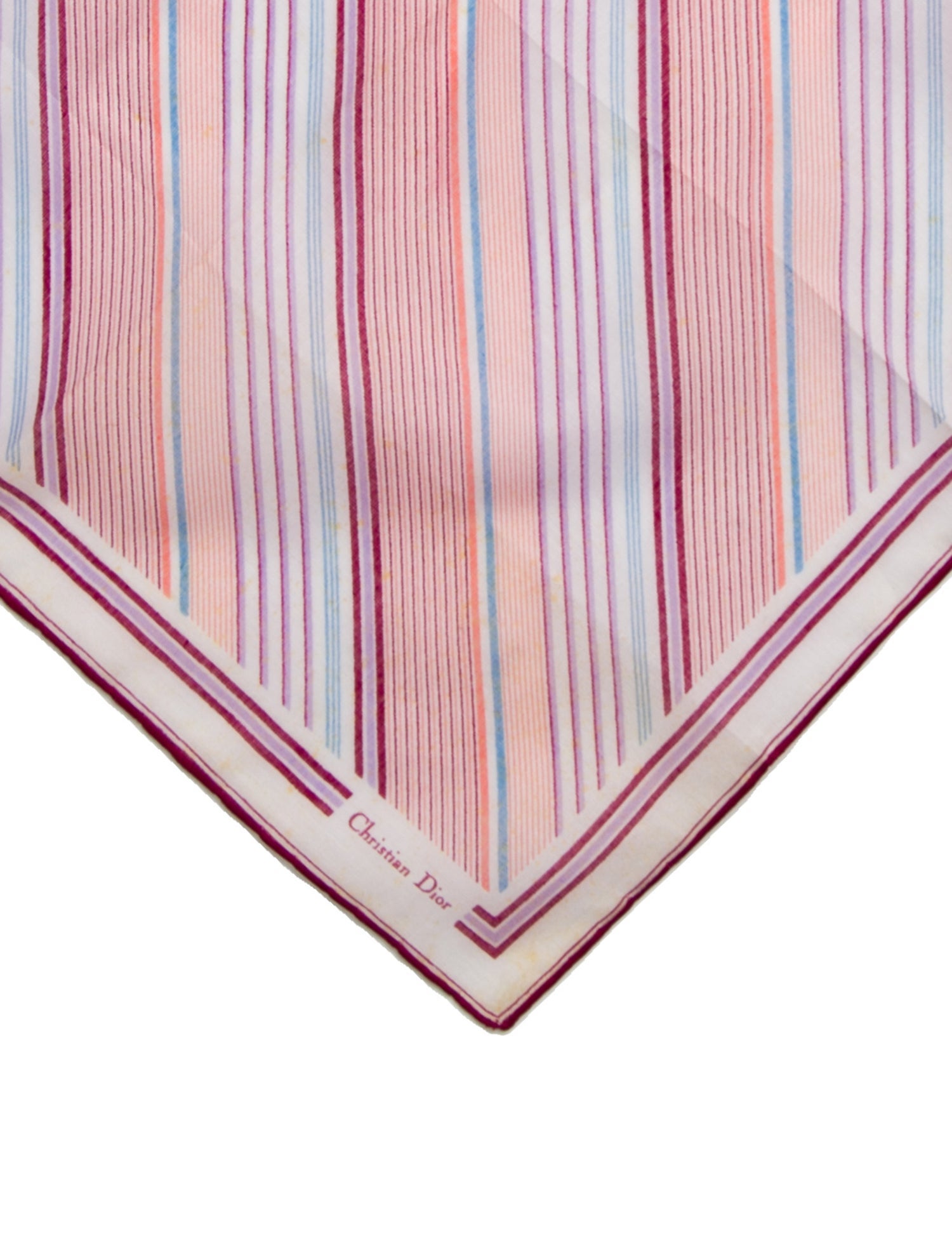 Christian Dior Striped Scarf