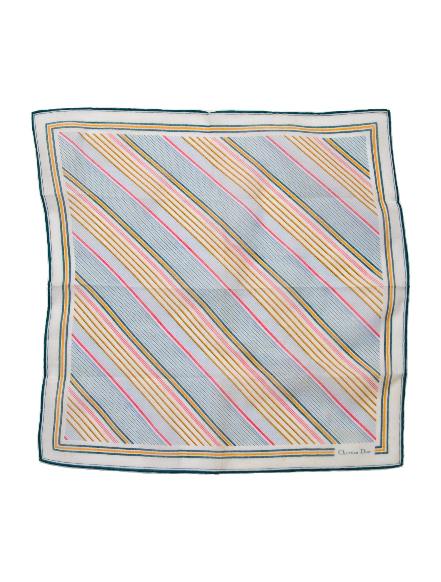 Christian Dior Striped Scarf