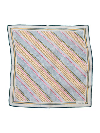 Christian Dior Striped Scarf