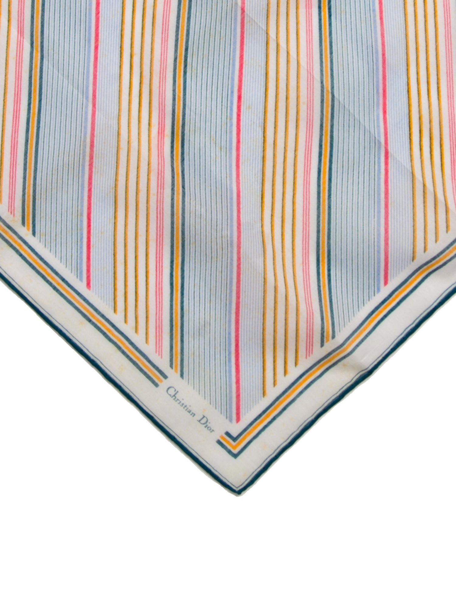 Christian Dior Striped Scarf