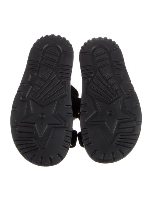 Christian Dior Suede Fur Trim Slides