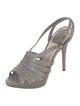 Christian Dior Embossed Leather Slingback Sandals