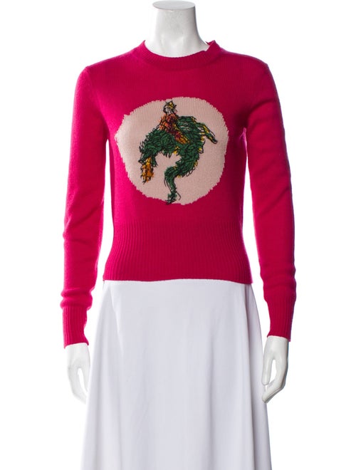 Christian Dior Cashmere Graphic Print Sweater