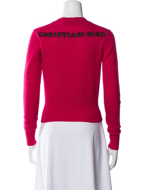 Christian Dior Cashmere Graphic Print Sweater