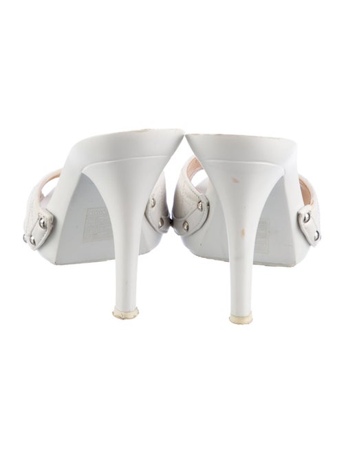 Christian Dior Cannage Pattern Leather Slides