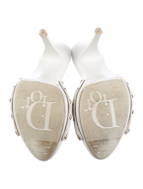 Christian Dior Cannage Pattern Leather Slides