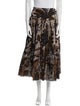 Christian Dior Printed Midi Length Skirt