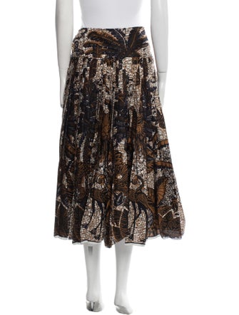 Christian Dior Printed Midi Length Skirt