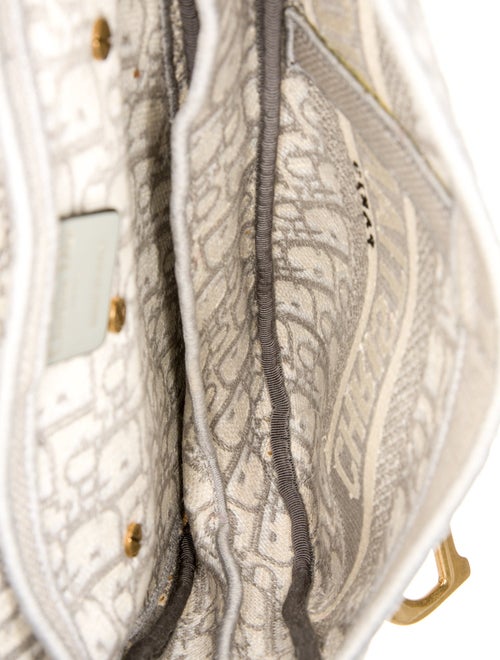 Christian Dior Canvas Oblique Saddle