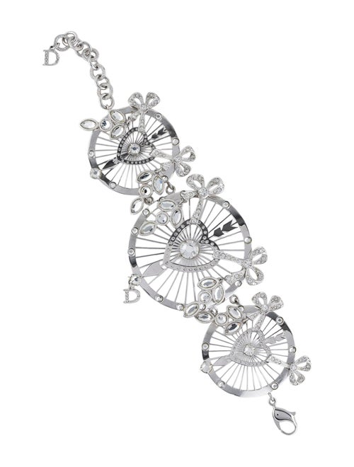 Christian Dior Crystal Collier De Chien Link Bracelet