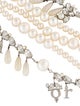 Christian Dior Crystal & Pearl Multi-Strand Bracelet