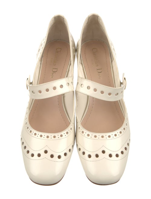 Christian Dior Leather Cutout Accent Pumps
