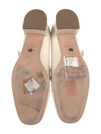 Christian Dior Leather Cutout Accent Pumps