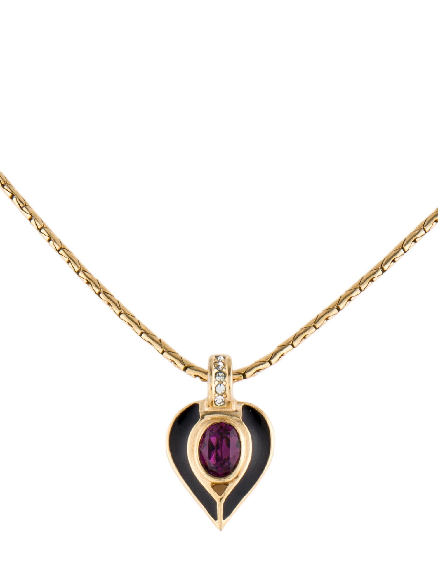 Christian Dior Vintage Crystal & Enamel