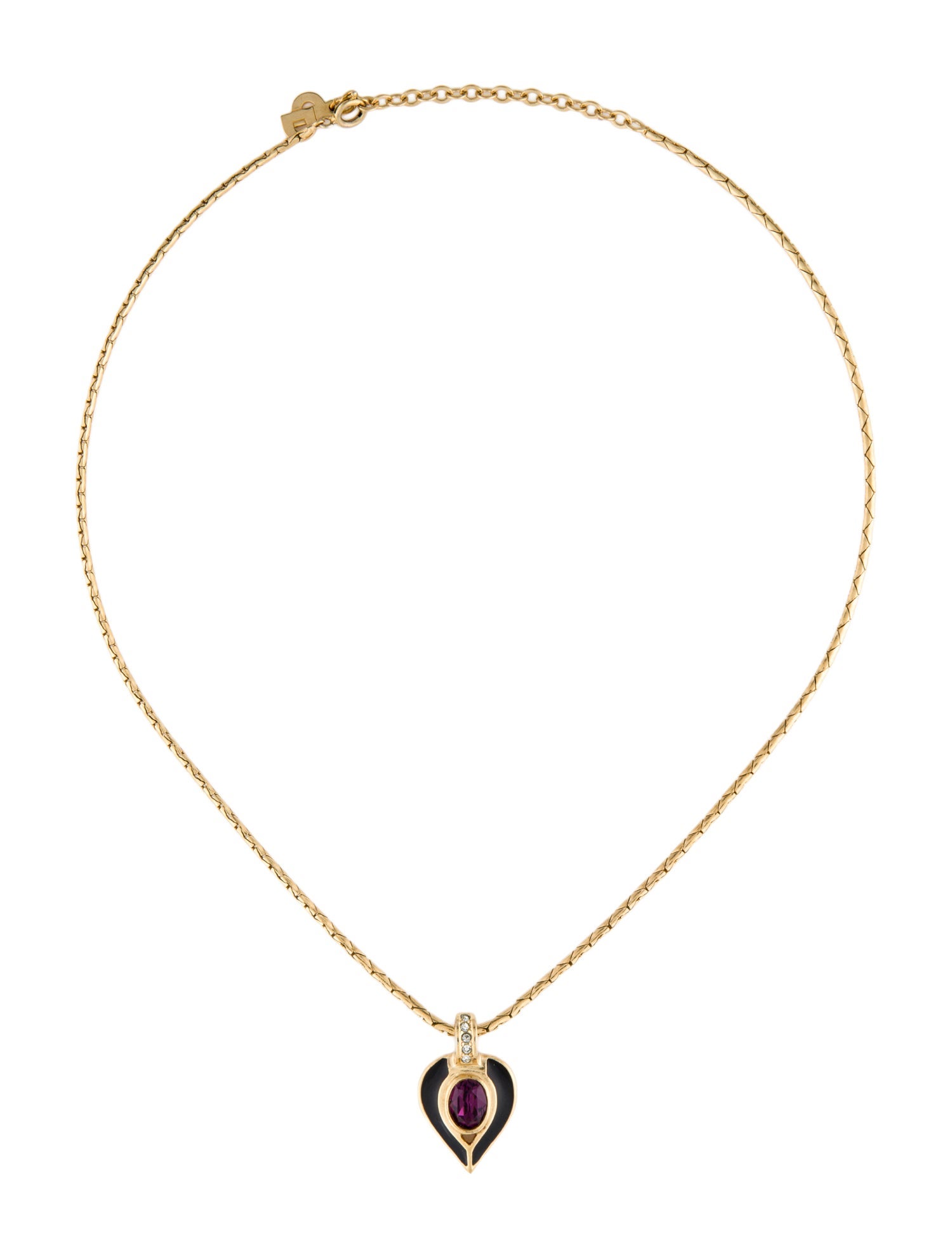 Christian Dior Vintage Crystal & Enamel