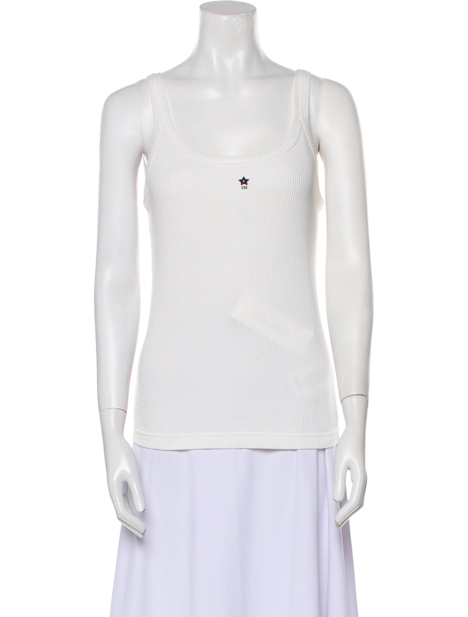 Christian Dior Scoop Neck Sleeveless Top