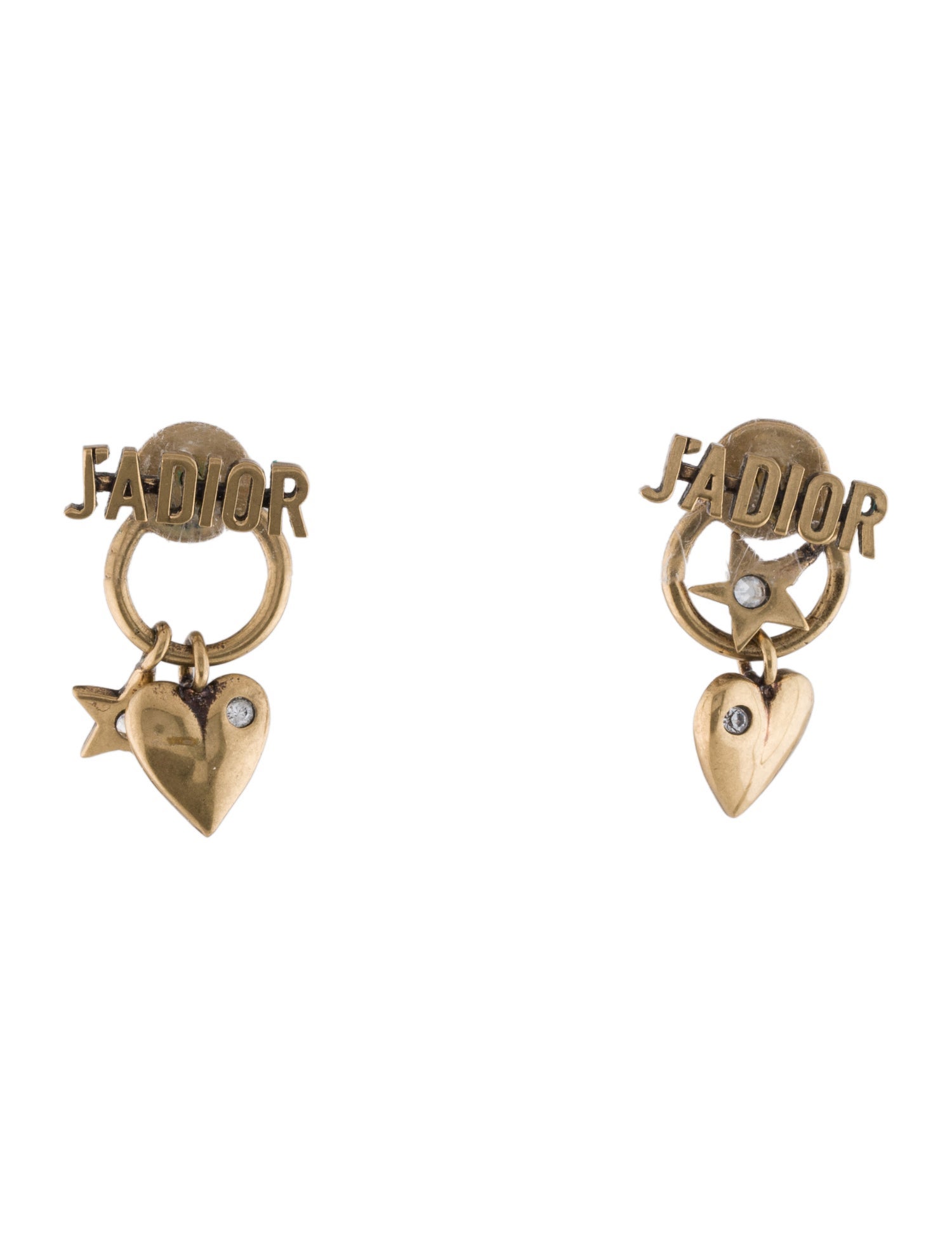 Christian Dior Crystal J'Adior Drop Earrings