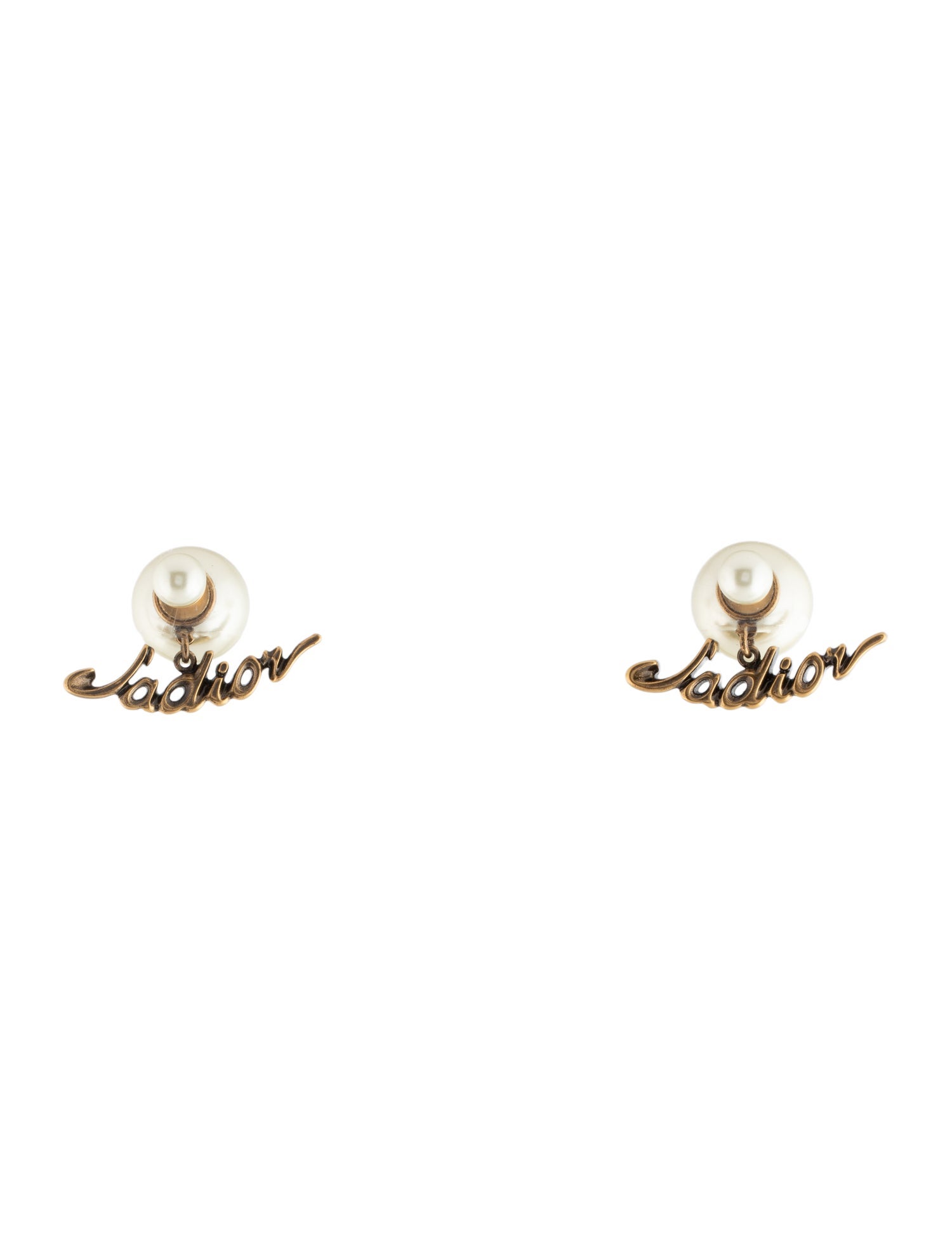 Christian Dior Faux Pearl J'Adior Tribales Earrings
