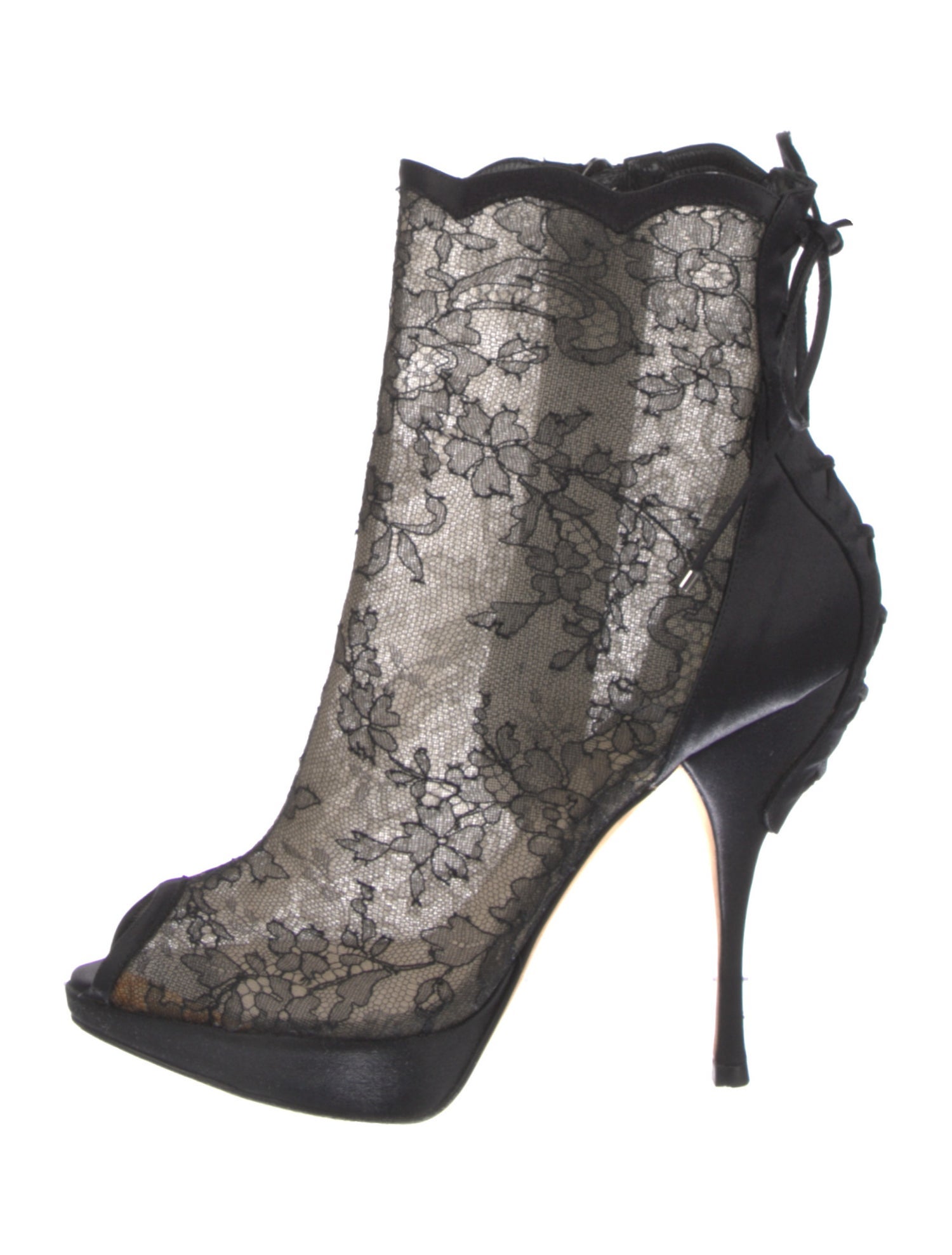 Christian Dior Lace Lace Pattern Boots