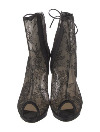 Christian Dior Lace Lace Pattern Boots