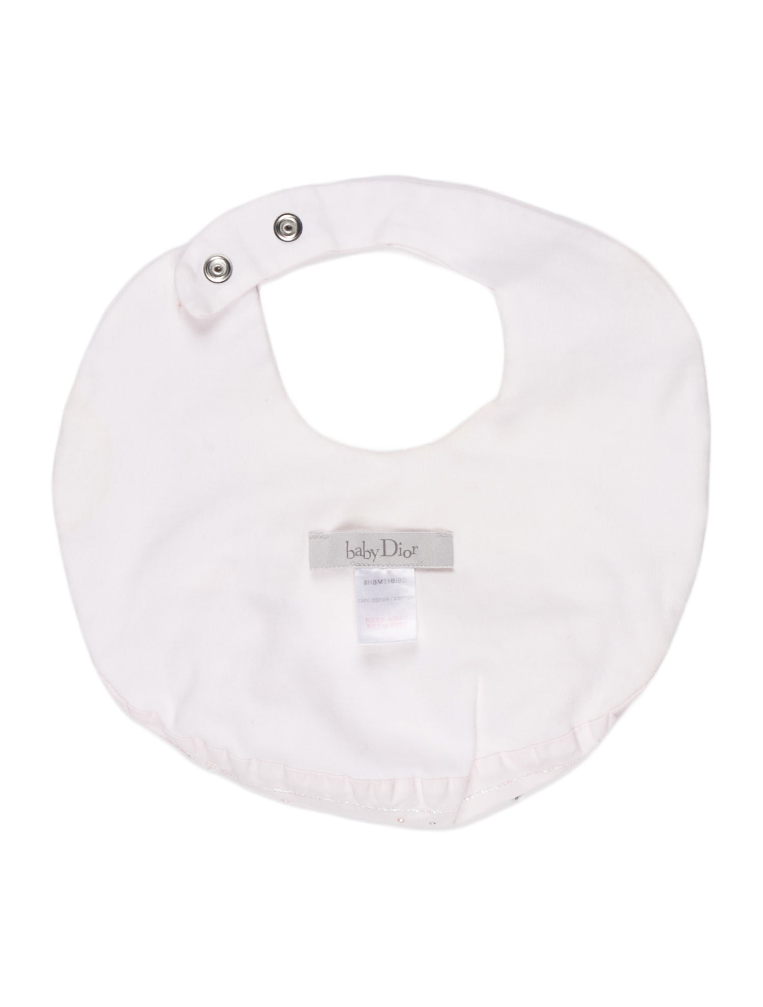Baby Dior Infants' Crystal Embellished Baby Bib