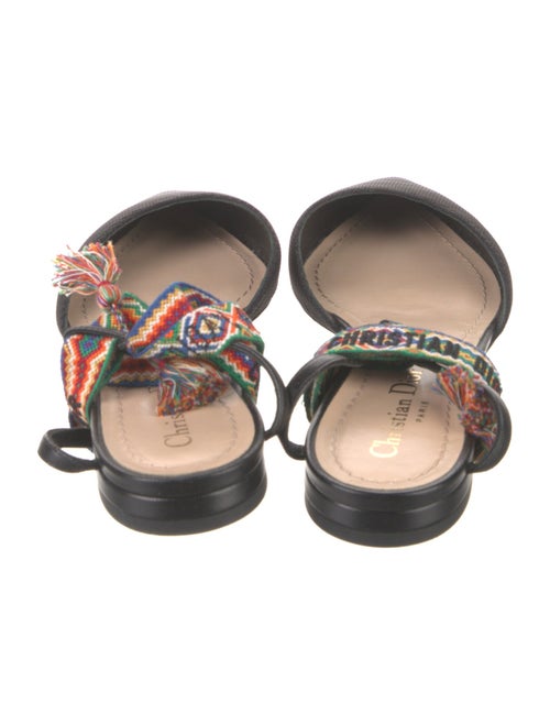 Christian Dior Printed Tassel Accents Mules