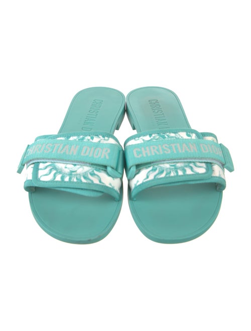 Christian Dior Signature Logo Canvas Slides