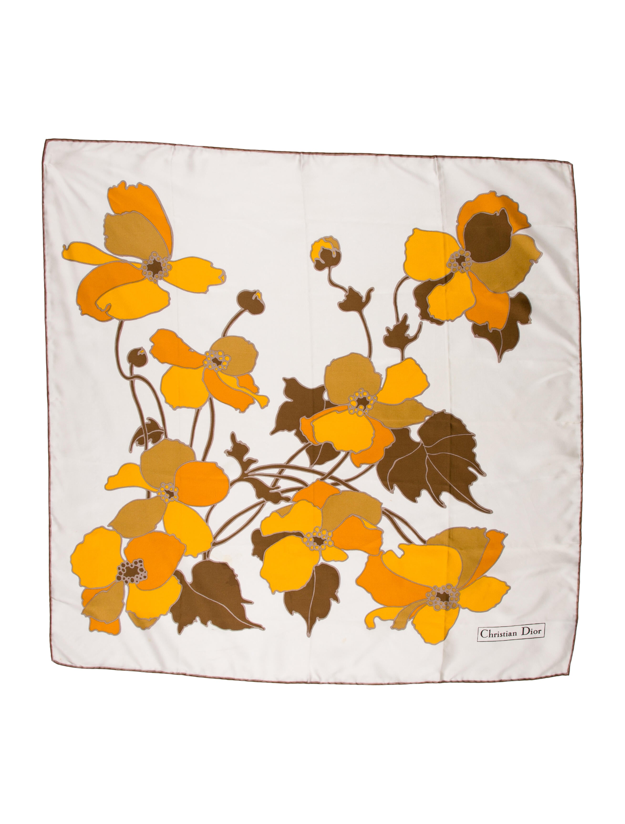 Christian Dior Silk Vintage Scarf