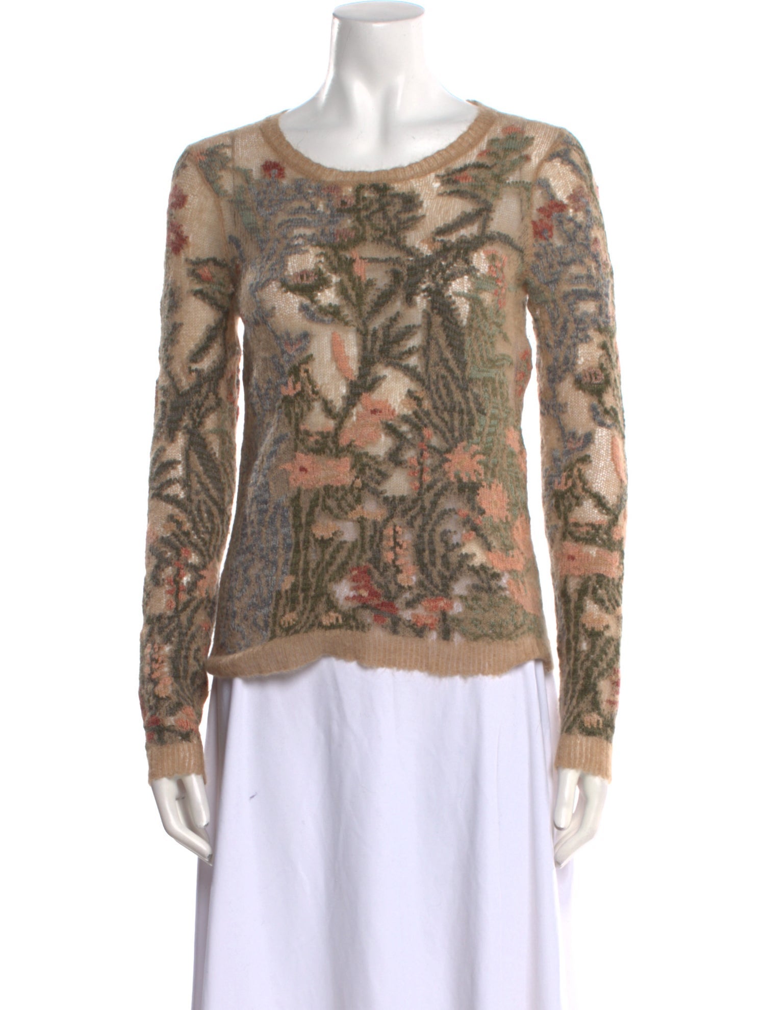Christian Dior Alpaca Printed Sweater