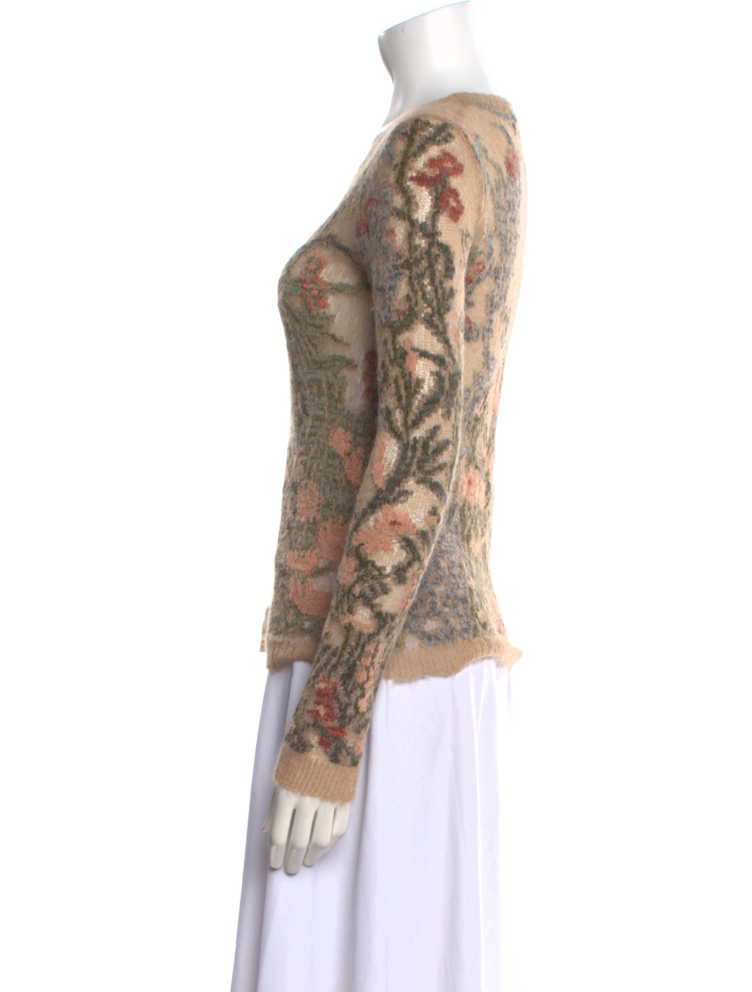 Christian Dior Alpaca Printed Sweater