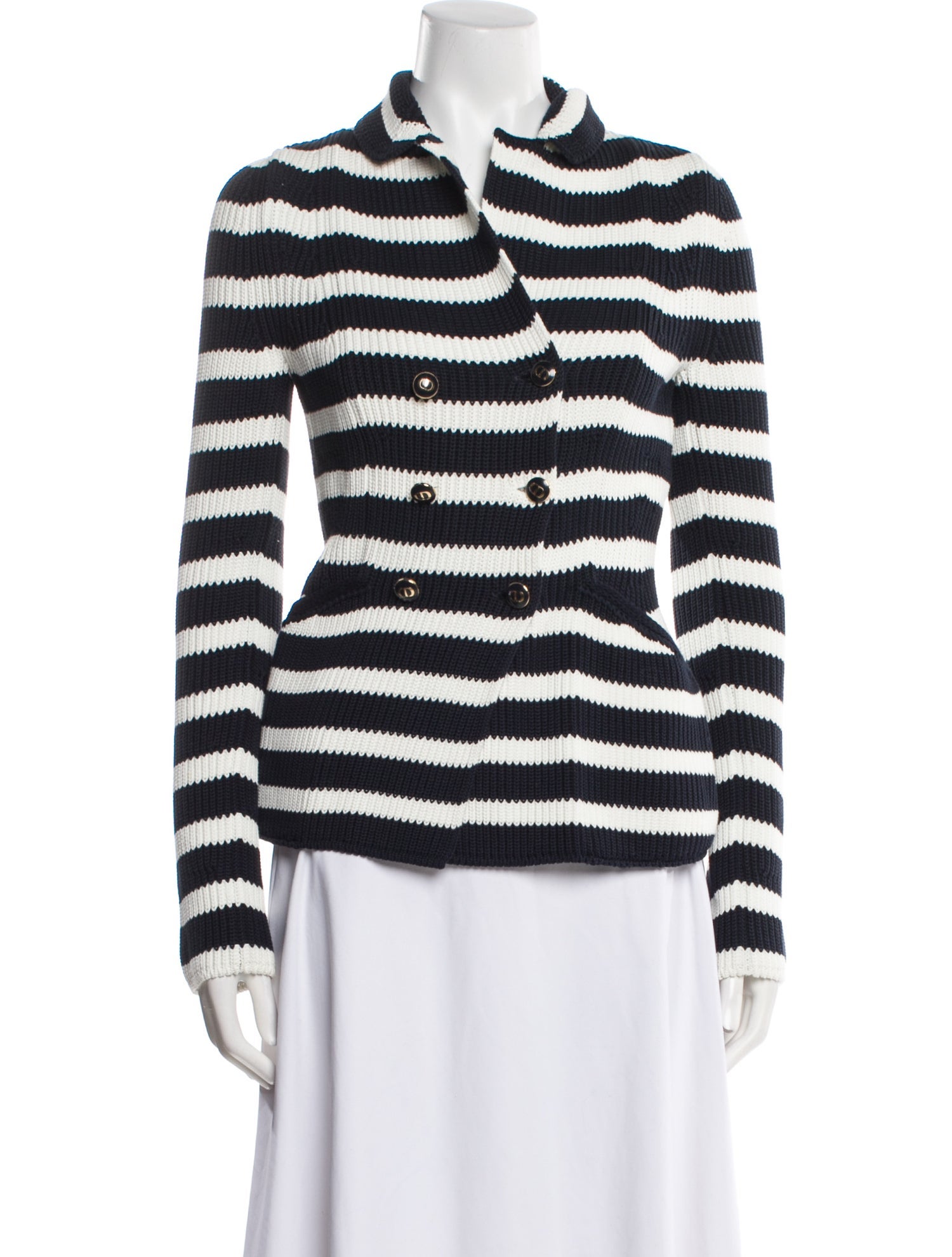 Christian Dior Striped Evening Jacket