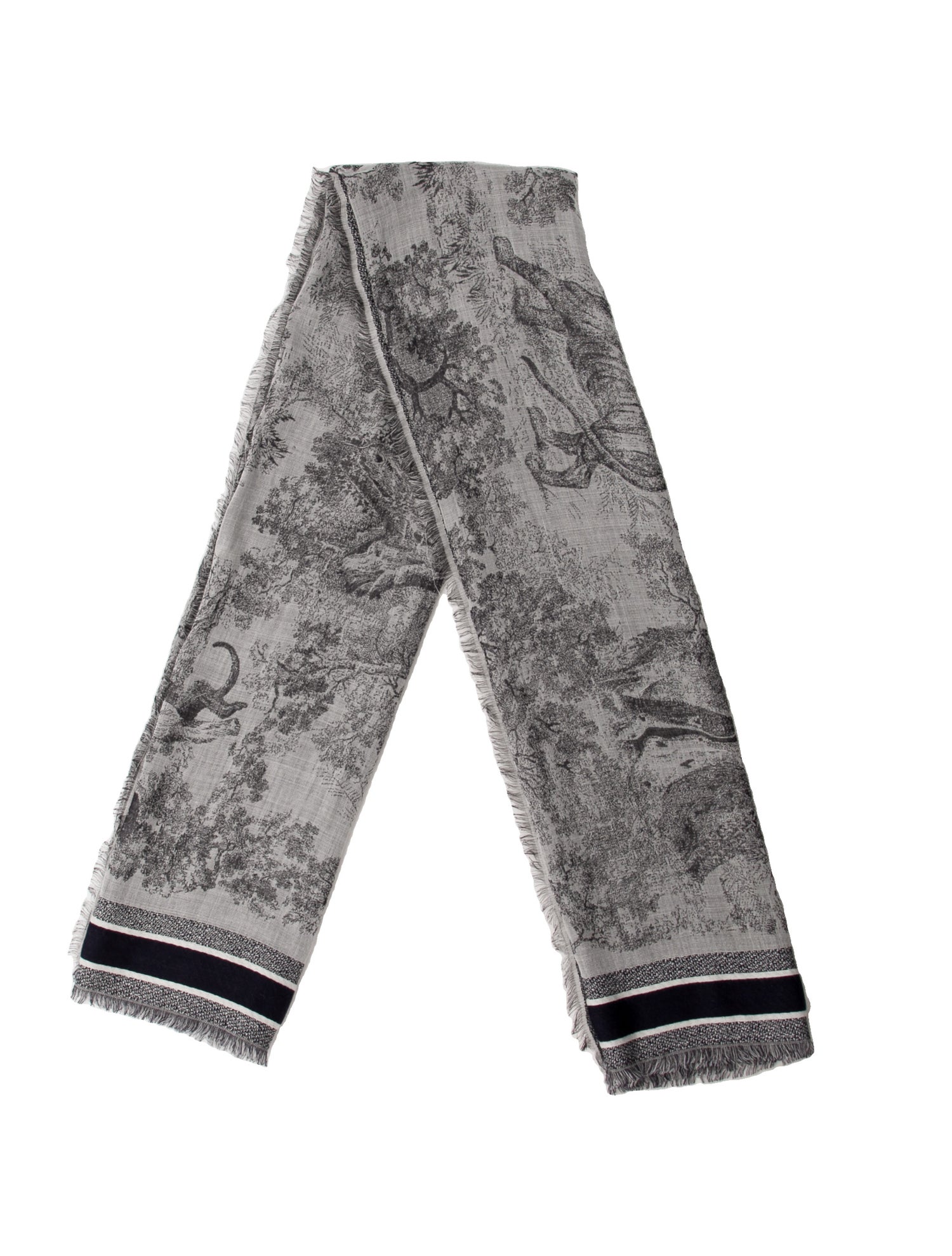 Christian Dior Wool Printed Scarf