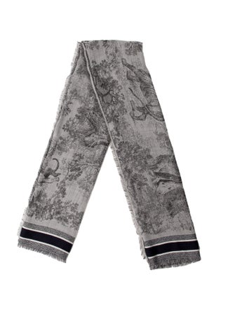Christian Dior Wool Printed Scarf
