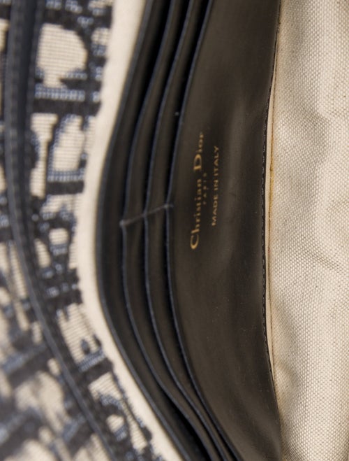 Christian Dior Oblique Jacquard Wallet on Chain