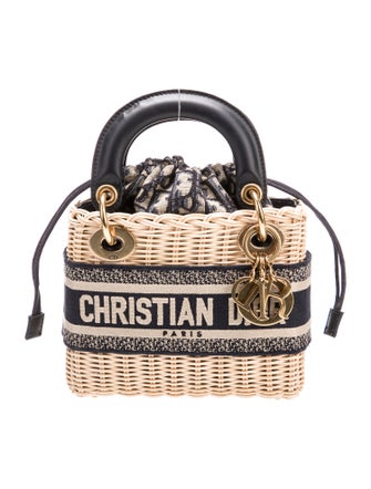 Christian Dior Oblique Jacquard Lady Dior Mini 2022